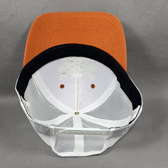 Calcutta Snap Back Cap Hat Orange Outdoor Trucker Mesh Fishing Gear Mens - Picture 13 of 14